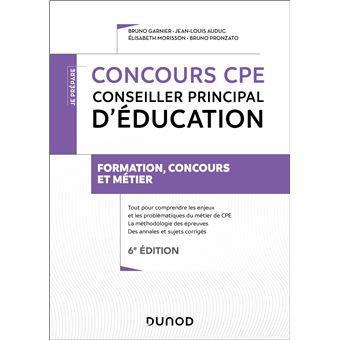 Concours CPE - Conseiller principal d'éducation - Niveaux Licence et Master - 1