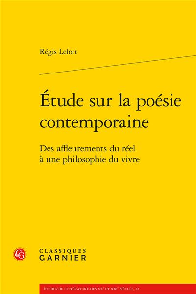 Etude sur la poesie contemporaine