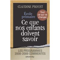 Ecole primaire Ce que nos enfants doivent savoir