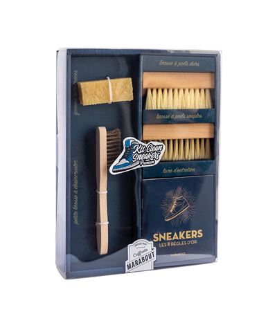 Kit clean sneakers 1 livret + 1 brosse + 1 gomme - Collectif - Marabout - Boîte ou accessoire - Jeux livres objets - Marabout