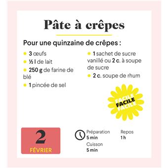 Mini Calendrier - Cuisine AZ, 365 recettes gourmandes
