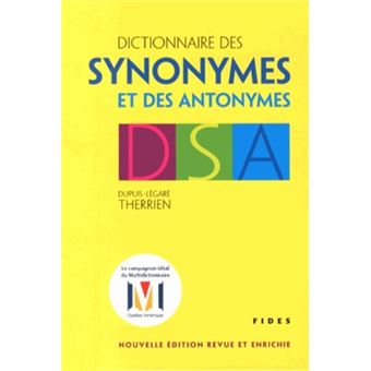 Dictionnaire des synonymes et antonymes