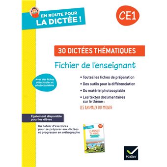 En route pour la dictée ! CE1 - Les animaux du monde - Ed. 2024 - Fichier de l'enseignant - 1