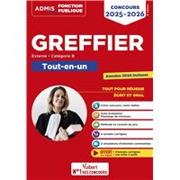 Concours Greffier - Catégorie B - Tout-en-un - Annales 2024 offertes