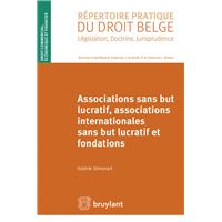 Associations sans but lucratif, associations internationales sans but lucratif et fondations