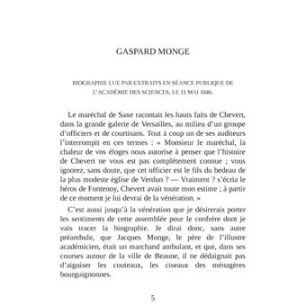 Gaspard Monge François Arago