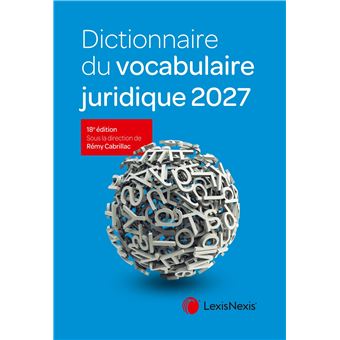 Dictionnaire du vocabulaire juridique 2027 - 1