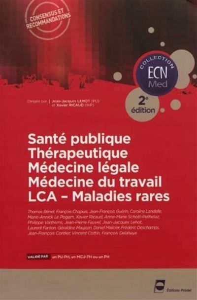 Sante publique - Therapeutique - Medecine legale - Medecine 