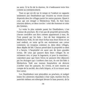 Tolstoï et les Doukhobors