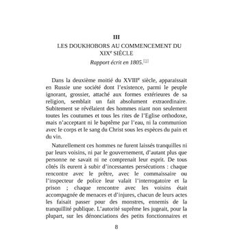 Tolstoï et les Doukhobors