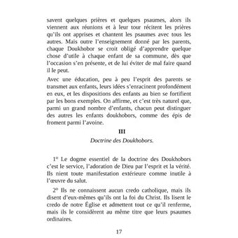 Tolstoï et les Doukhobors