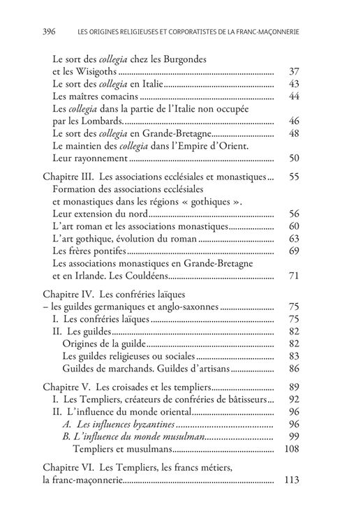 Les origines religieuses & corporatistes de la Franc-Maçonnerie
