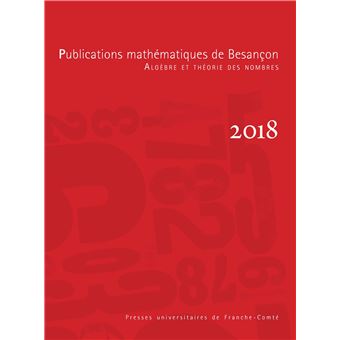 Publications mathématiques de Besançon, 2018 - 1