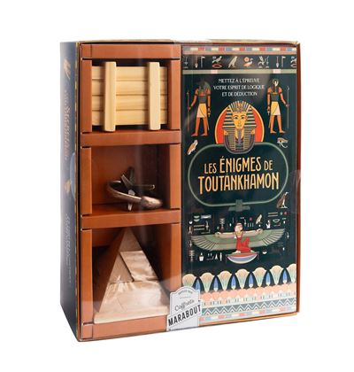 Les secrets de Toutânkhamon 1 livre enigmes + 3 casse-tete - Collectif - Marabout - Boîte ou accessoire - Jeux livres objets - Marabout