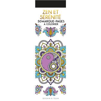 Zen et sérénité - 50 marque-pages à colorier - 1
