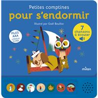 Contes et comptines à écouter - Petites comptines pour s'endormir - LIVRE SONORE - Dès 1 an