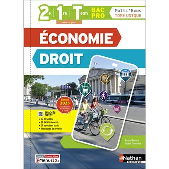 Économie-Droit - Tome unique - 2de/1re/Term Bac Pro - Coll. Multi'exos - Éd. 2025 - Livre + licence - 1