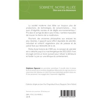 Sobriété, notre alliée