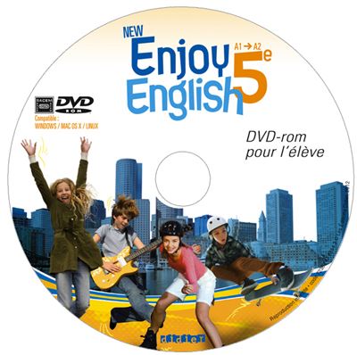 New Enjoy English 5e - DVD-rom élève de remplacement - Odile Martin-Cocher - Texte lu (CD)