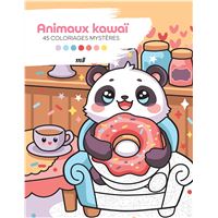 Animaux kawaï - 45 coloriages mystères