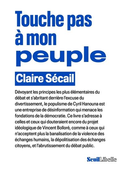 Touche pas à mon peuple - Claire Sécail (2024)