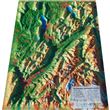 Carte en relief des bauges-belledonne-chartreuse