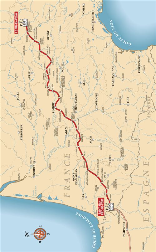Compostelle Guide du Puy aux Pyrénées