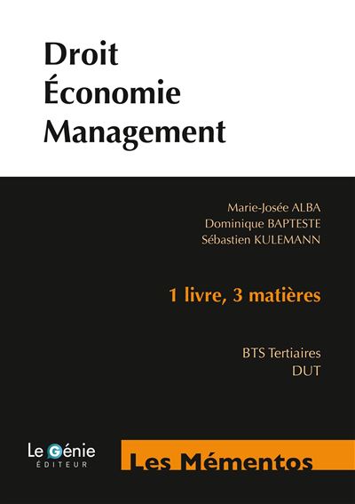 Droit economie management