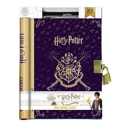 Journal intime avec coffre-fort Harry Potter LEXIBOOK : le journal
