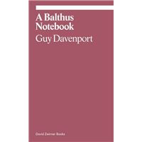 EKPHRASIS SERIES: DAVENPORT GUY, A BALTHUS NOTEBOOK