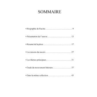 Fiche de lecture Phèdre de Jean Racine (Analyse littéraire