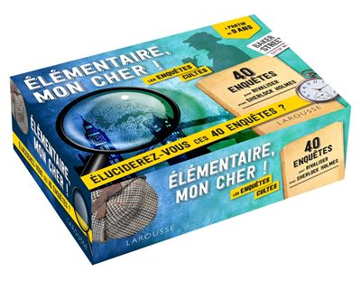 Enquêtes "Elémentaire, mon cher" - Le Kit - Collectif - Larousse - Coffret - Jeux livres objets - Larousse