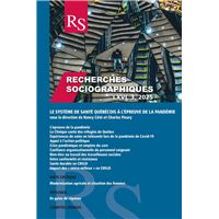 Recherches sociographiques. Vol. 66 No. 3, Septembre-Décembre 2025