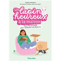 Un lapin heureux à la maison