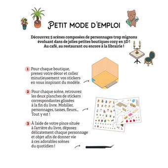 Dengthrive Stickers Book: 20 Stickers 3D Comprend 2 Pinces Petite Maison Cosy Et Amusante A Realiser Soi Meme Livre Anti Stress Pour Adultes Et Enfants Parfait Pour Anniversaires D Enfants