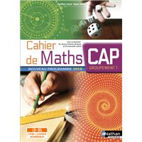 Cahier de Maths CAP Groupement 1 (Spirales) livre + licence élève 2019