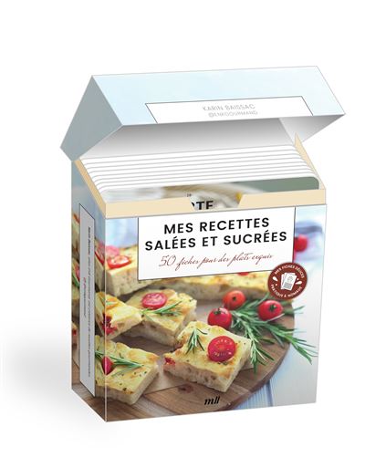 Coffret - Mes recettes salées et sucrées: 50 fiches pour des plats exquis