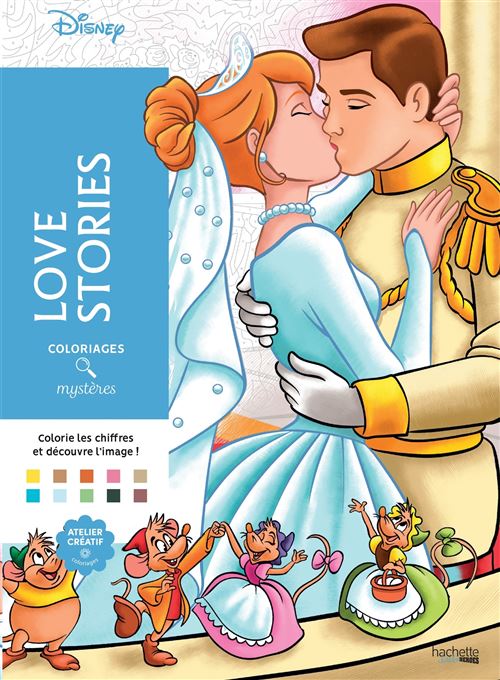 Coloriages mystères Disney - Love Stories - Alexandre Karam - broché