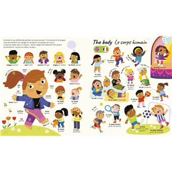 Livre Sonore Bilingue Français-Anglais - Apprentissage Interactif Pour Enfants