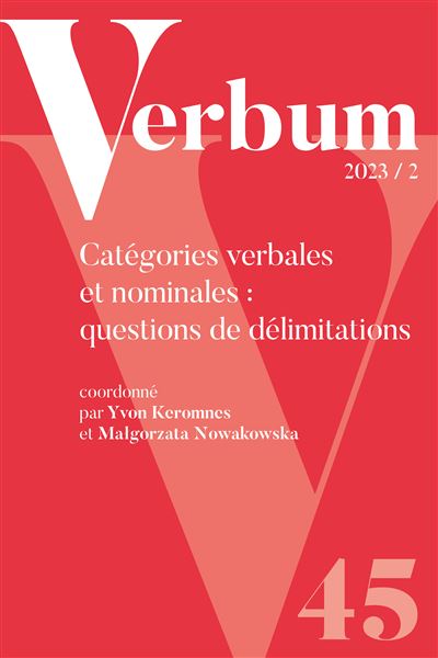 Verbum 2023/2 - Yvon Keromnes - broché