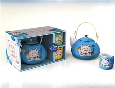 Un thé au Japon 1 livre + 1 theiere + 2 mugs - Collectif - Marabout - Coffret - Jeux livres objets