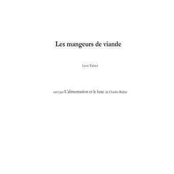 Les mangeurs de viande