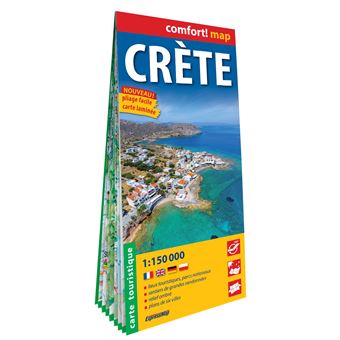 Crète 1/150.000 (carte grand format laminée) - 1