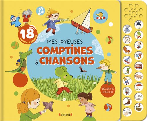 Mes joyeuses comptines et chansons (grand format avec boitier) - Séverine Cordier - cartonné