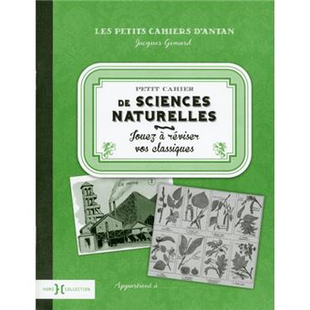 Petit cahier de sciences naturelles - 1