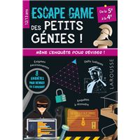 Escape game des petits génies - 5e-4e - Cahier de vacances