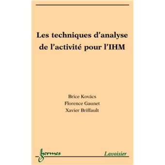 Les techniques d'analyse de l'activité pour l'IHM