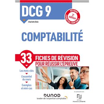 DCG 9 Comptabilité - 3e éd. - Fiches de révision - 1