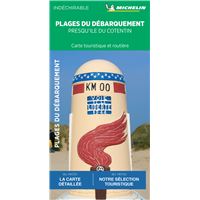 Carte Plages du débarquement - Presqu'ile du Cotentin