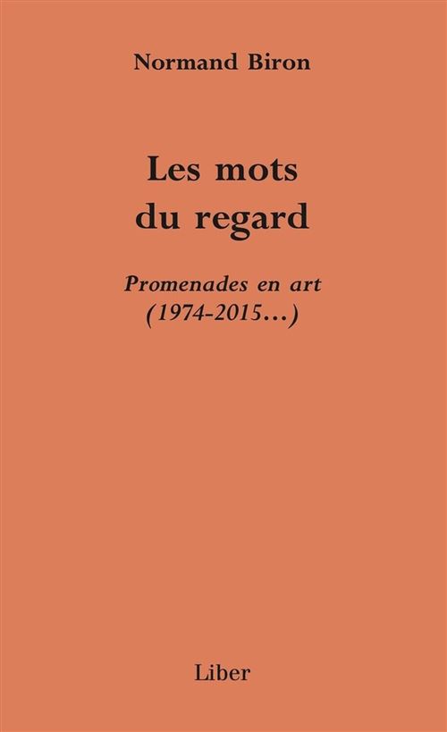 Les mots du regard - Normand Biron - broché